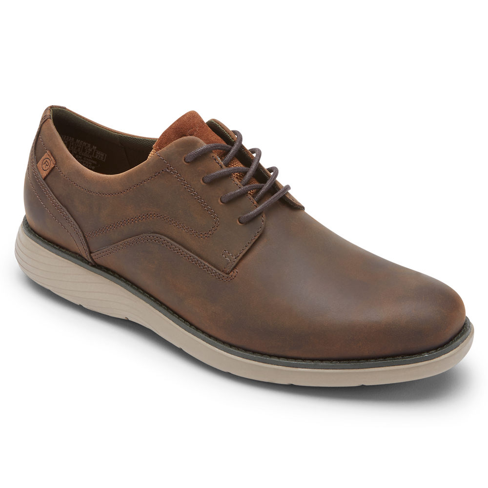 Oxfords Rockport Homem Marrom - Garett Plain Toe - 74628MXVU